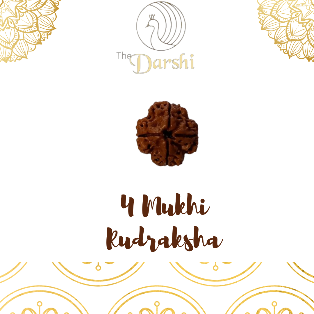 natural 4 mukhi rudraksha bead | original panchmukhi rudraksha for meditation & positivity natural 4 mukhi rudraksha bead | original panchmukhi rudraksha for meditation & positivity