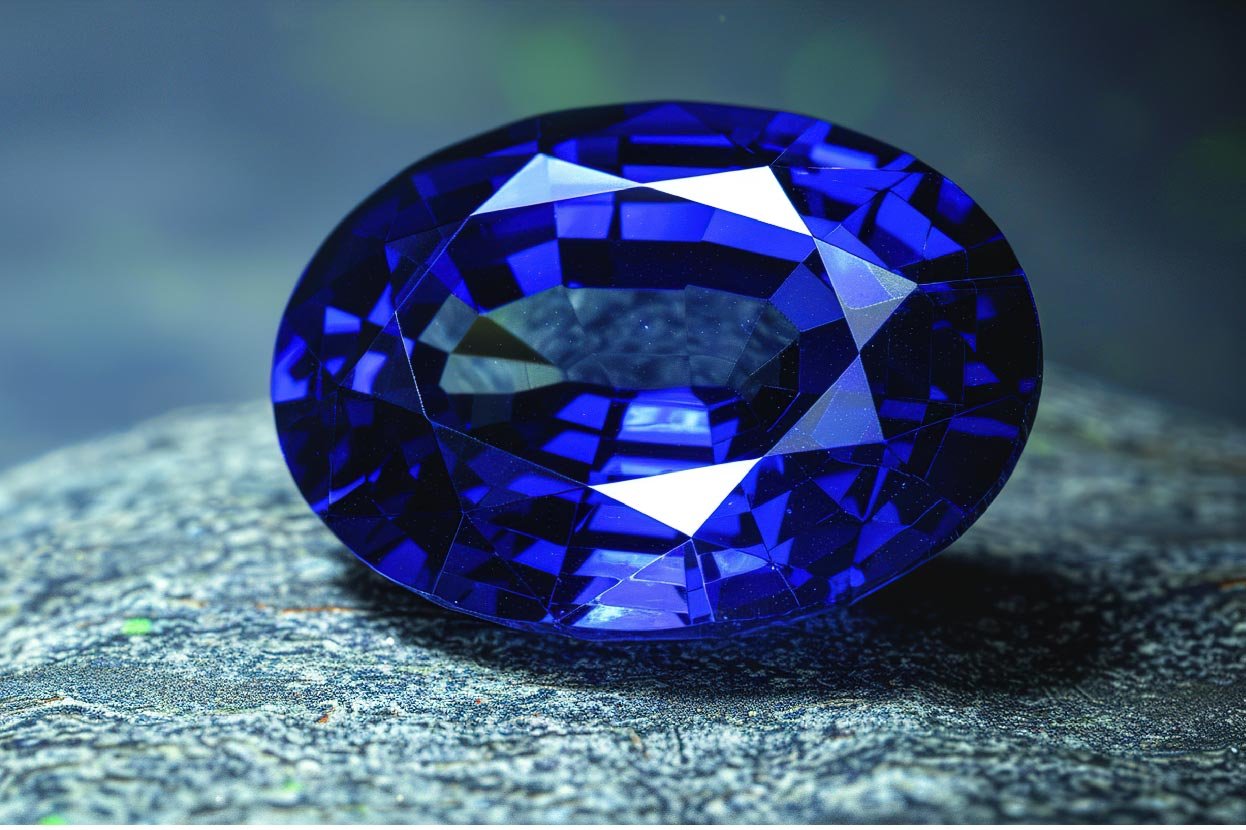 Blue sapphire gemstone