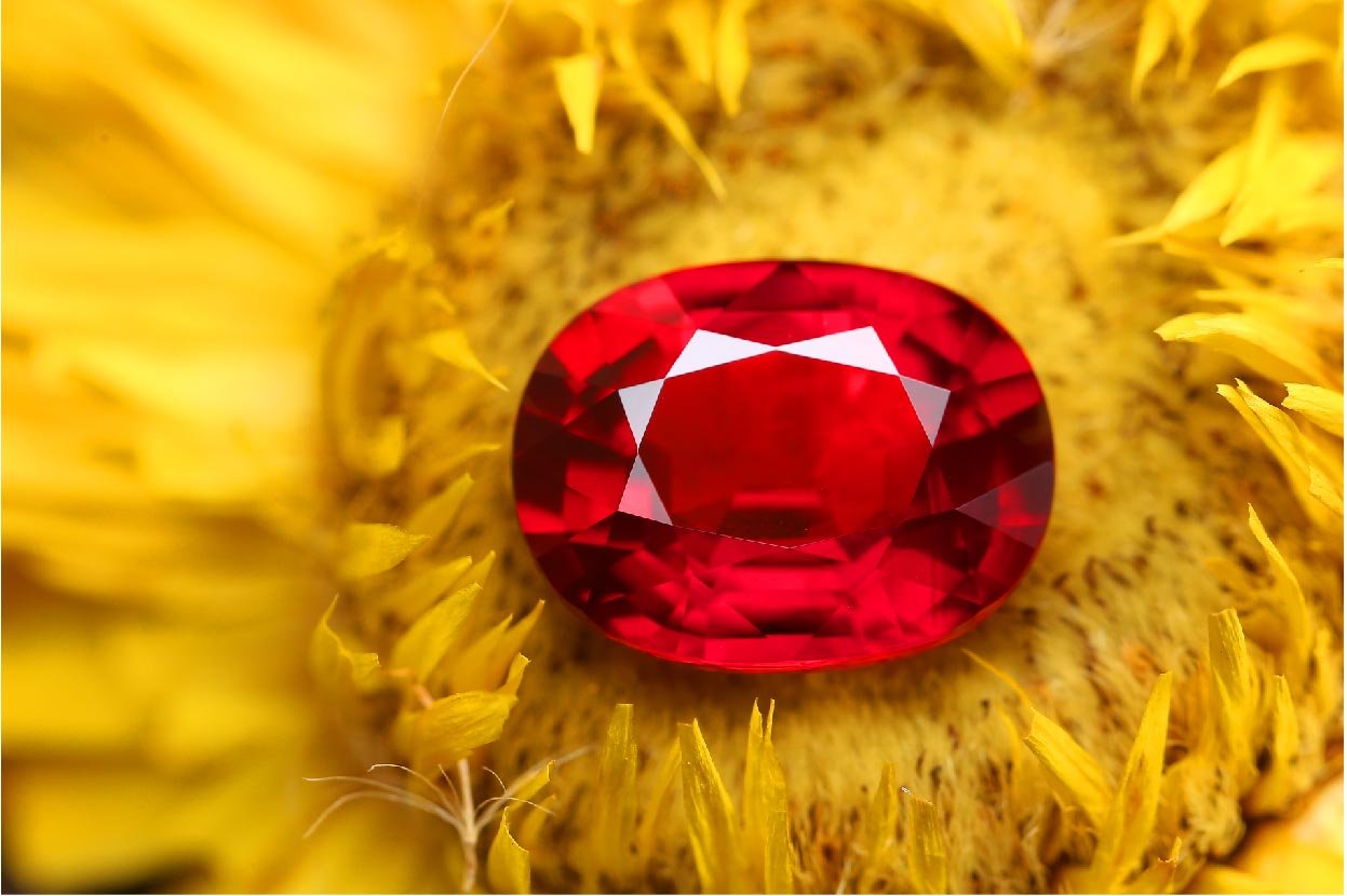 Ruby gemstone
